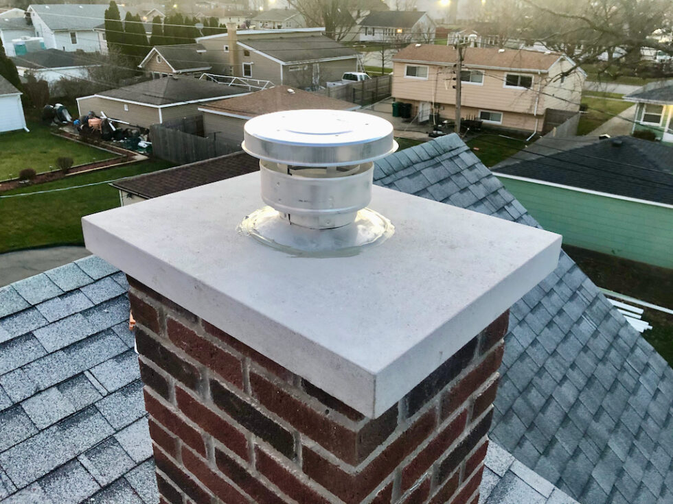 Adding A Limestone Chimney Cap Gizmo Exteriors Repair, Installations, Remodeling, Repurpose