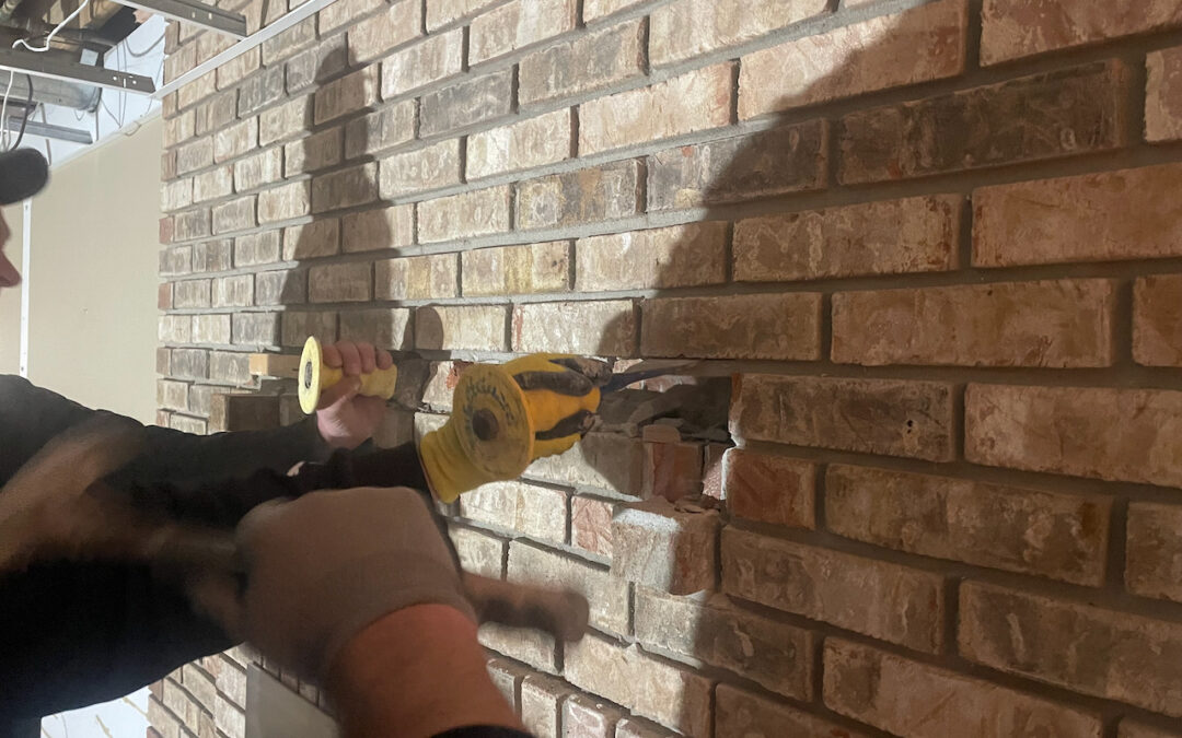 Removing A Mantel From A Brick Fireplace