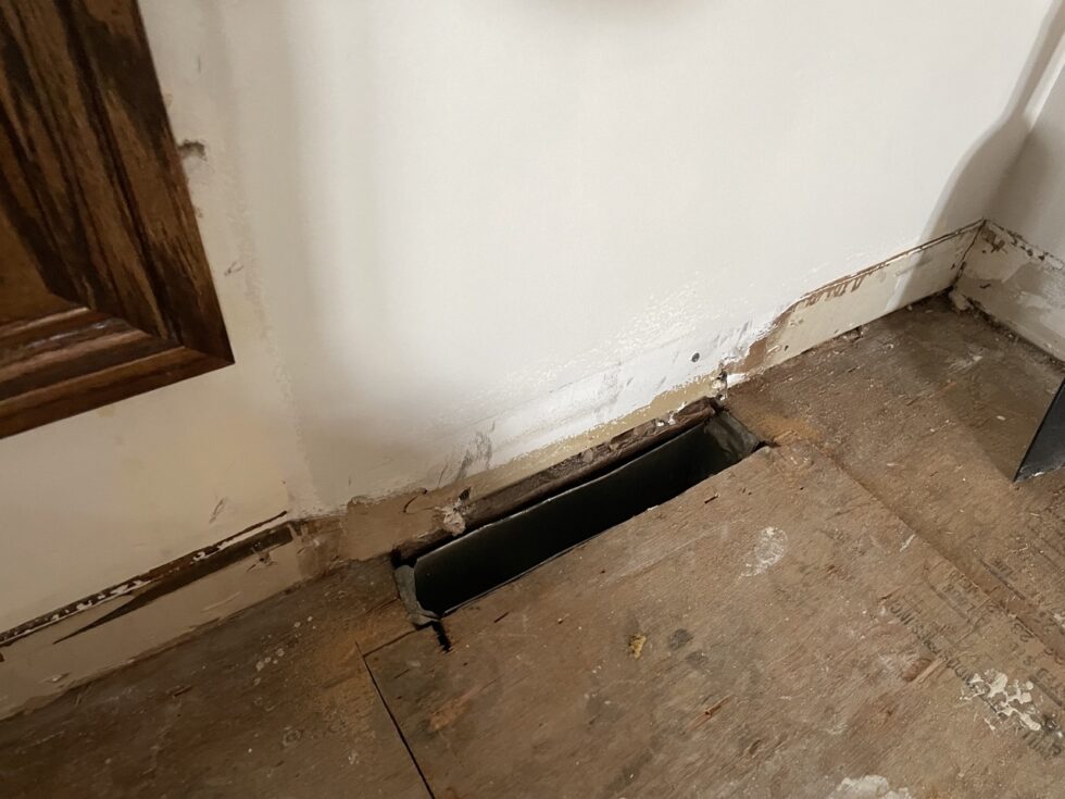 Converting A Baseboard Vent Into A Floor Vent Gizmo Exteriors Repair