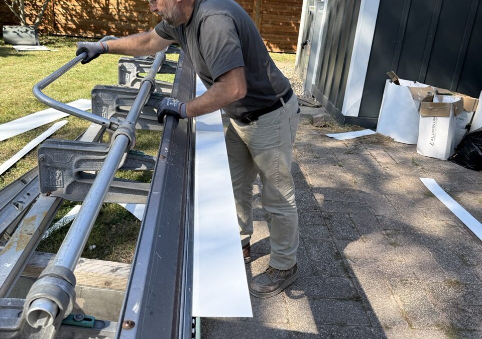Using A Bending Brake To Fabricate A Piece of Flashing