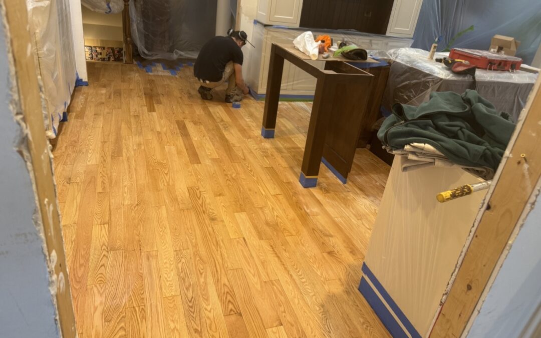 Refinishing Part Of A Floor